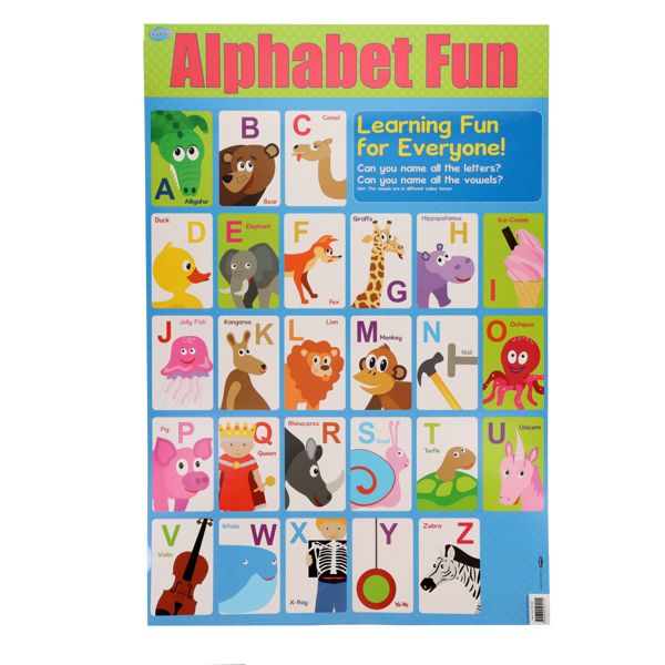 CLEVER KIDZ WALL CHART - ALPHABET FUN