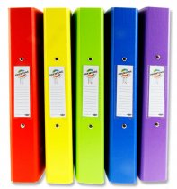 PREMTO A4 PP RING BINDER 5 ASST.
