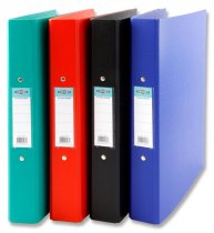 PREMIER UNIVERSAL A4 PP RING BINDER BOLD COLOR 4 ASST.