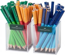 FABER GRIP NEW FUN COLOURS JUMBO GRIP 2B TRIANGULAR PENCIL 3 ASST CDU
