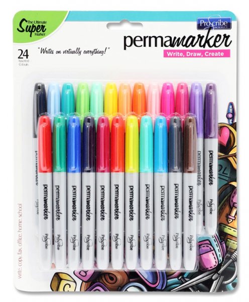 PRO:SCRIBE PKT. 24 PERMA MARKERS