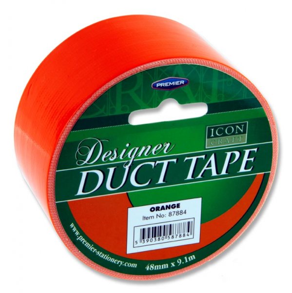 * ICON CRAFT DESIGNER DUCT TAPE 48mm x 9m - ORANGE