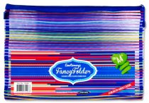 EMOTIONERY A4+ FANCY ZIP FOLDER - RAINBOW 3 ASST.