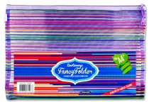 EMOTIONERY A4+ FANCY ZIP FOLDER - RAINBOW 3 ASST.